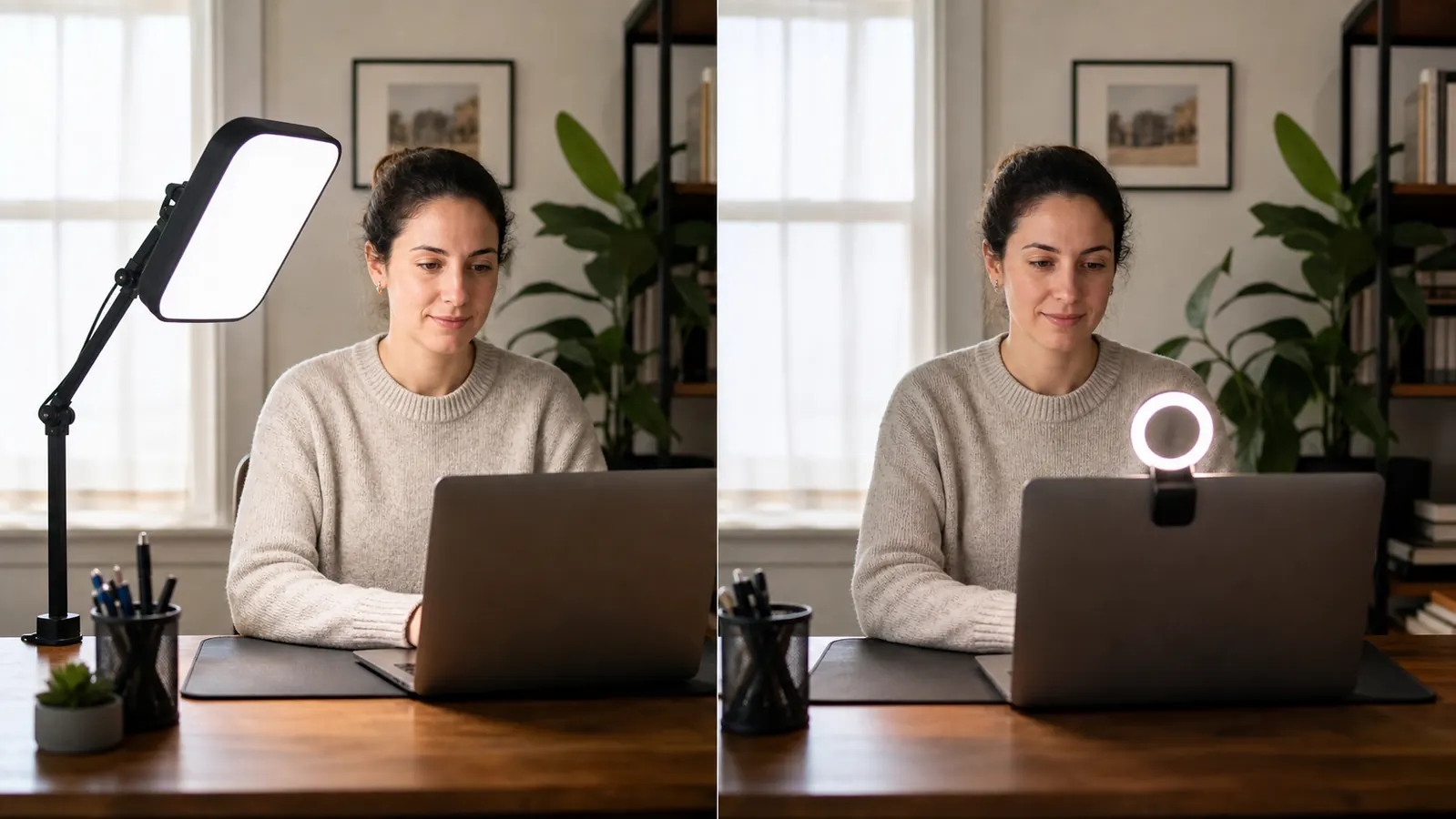 UBeesize Key Light vs a Basic Ring Light: Which Looks Better on Camera